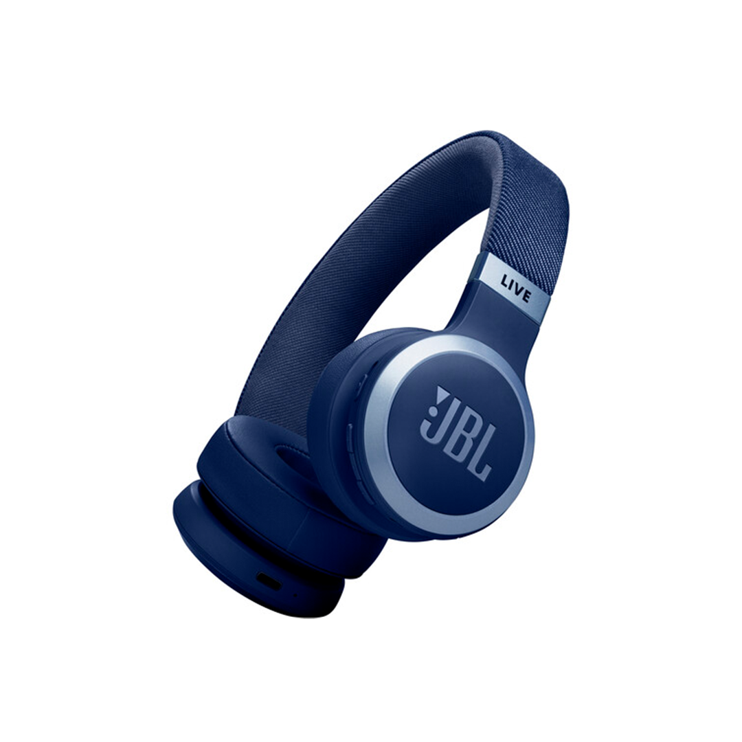 JBL Live 670NC Noise-Cancelling On-Ear Wireless Headphones - Blue in Qatar JBL Live 670NC Noise-Cancelling On-Ear Wireless Headphones - Blue in Qatar